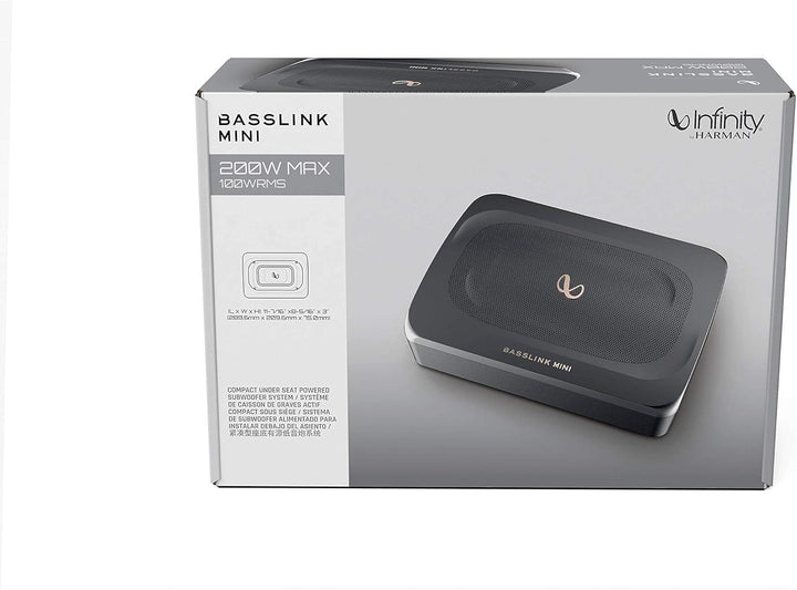 Infinity Basslink Mini - Powered 6x8 Untersitz-Subwoofer - Titan