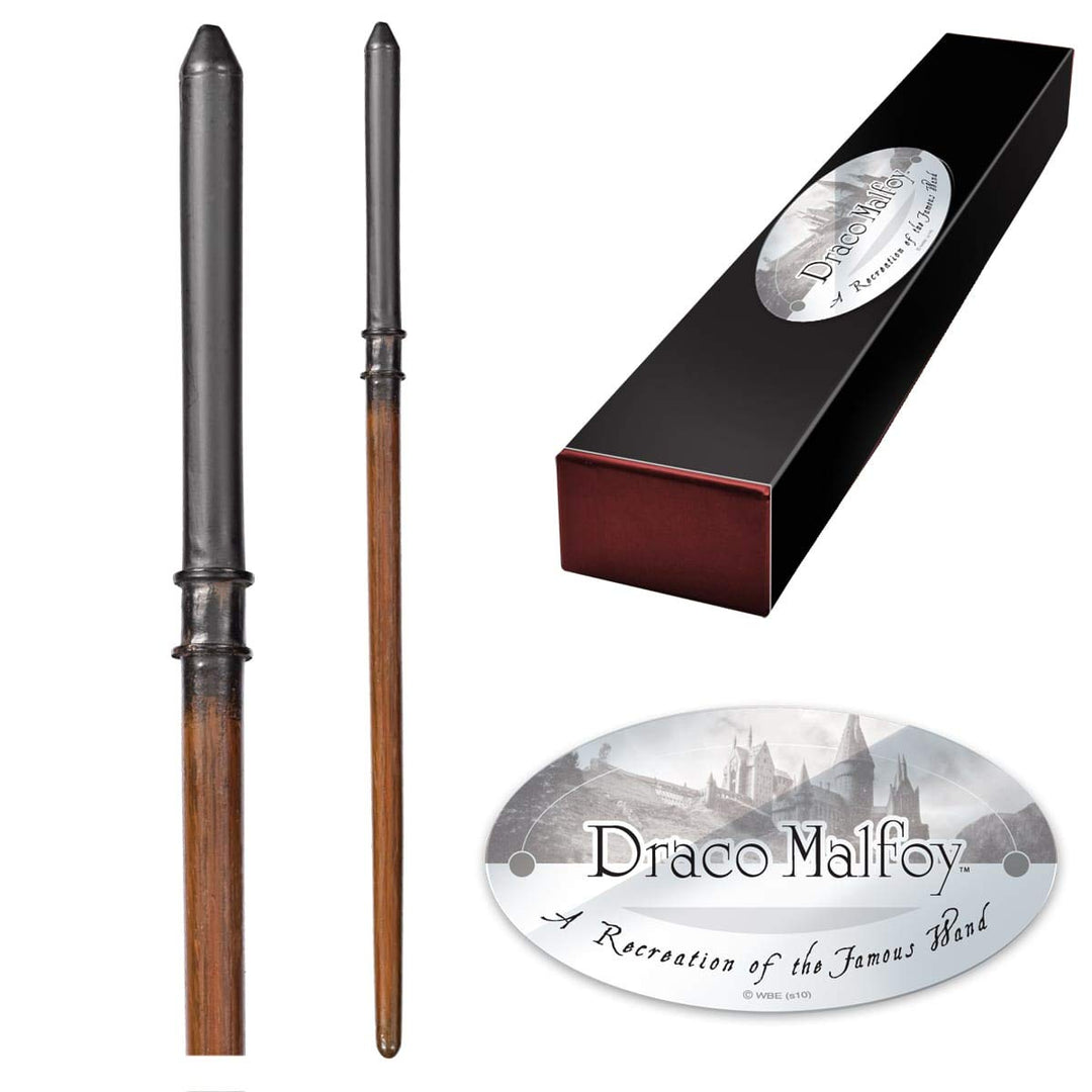 The Noble Collection - Draco Malfoy Character Wand - 16in (40cm) Wizarding World Wand with Name Tag