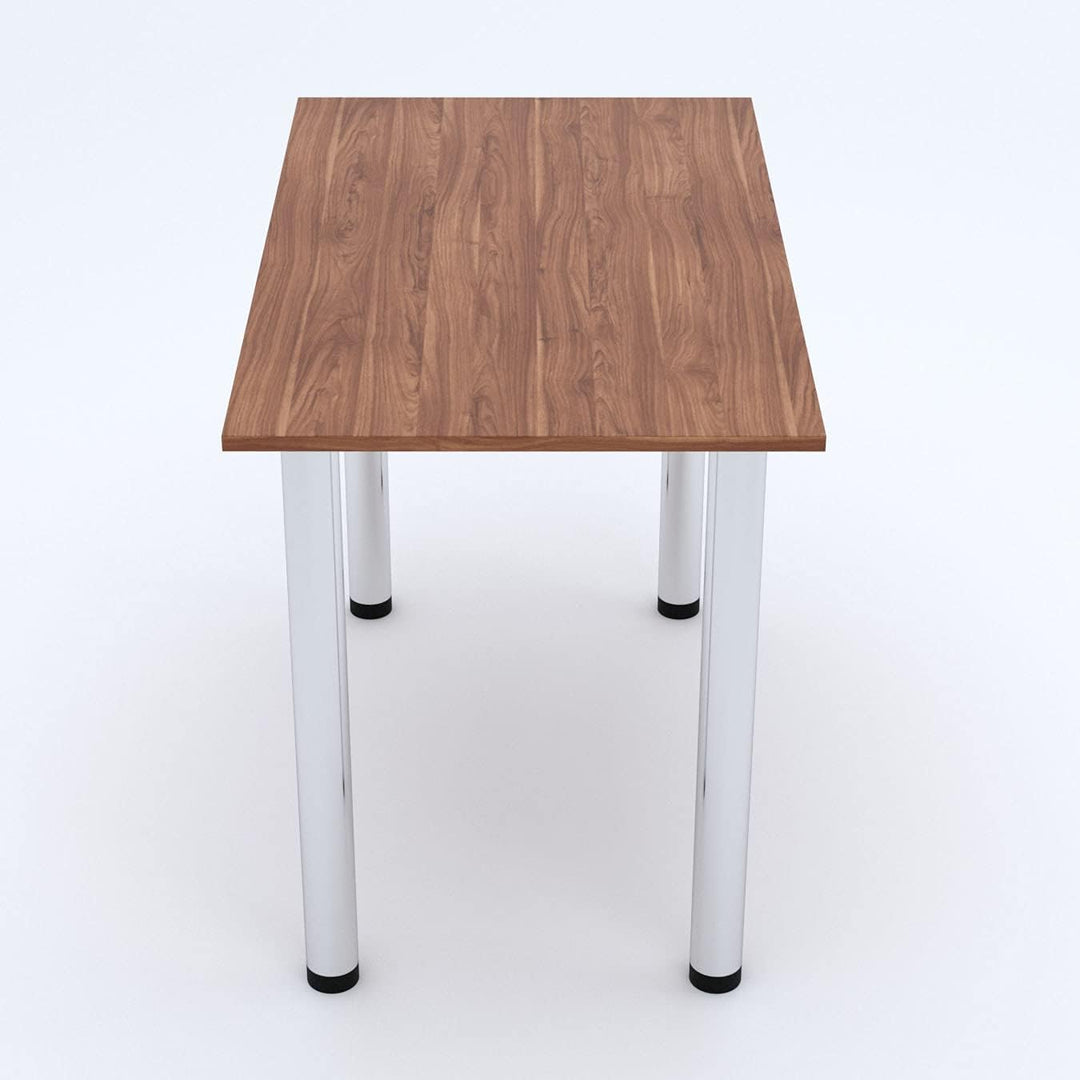 mikon 60x40 | Esszimmertisch - Esstisch - Tisch mit Chrombeinen - Küchentisch - Bürotisch | Burgund