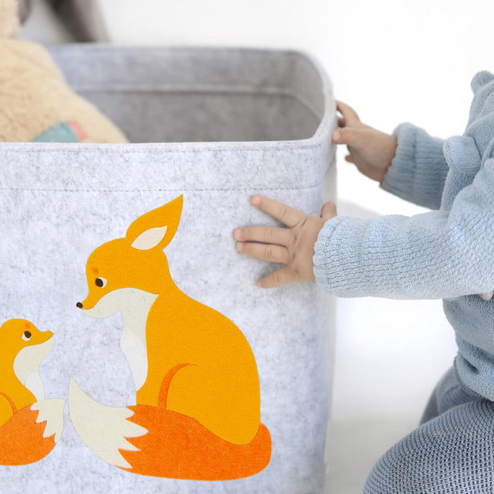 Aufbewahrungsbox Kinderzimmer/Spielzeugkorb LuckySign-Care (Fuchs), Fuchs
