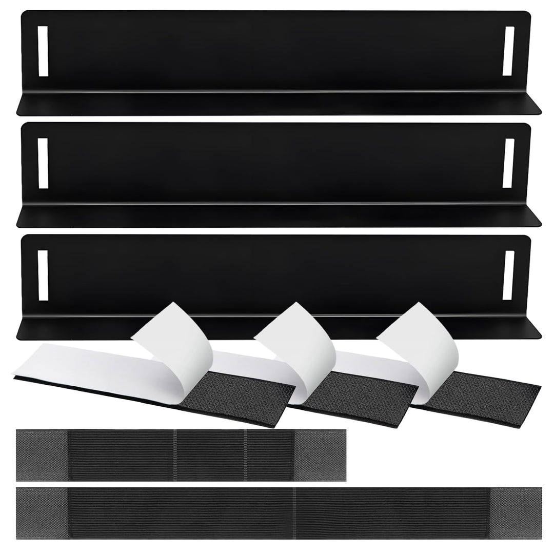 3 Stück ＋2pcs Auto Kofferraum Organizer Klett mit Klettverschluss, Klettverschluss Befestigung Strap