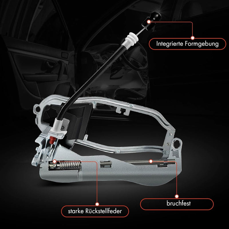 Frankberg 4x Türgriff Türgriffträger Lagerbügel Griffträger Vorne und Hinten Kompatibel mit X5 E53 S