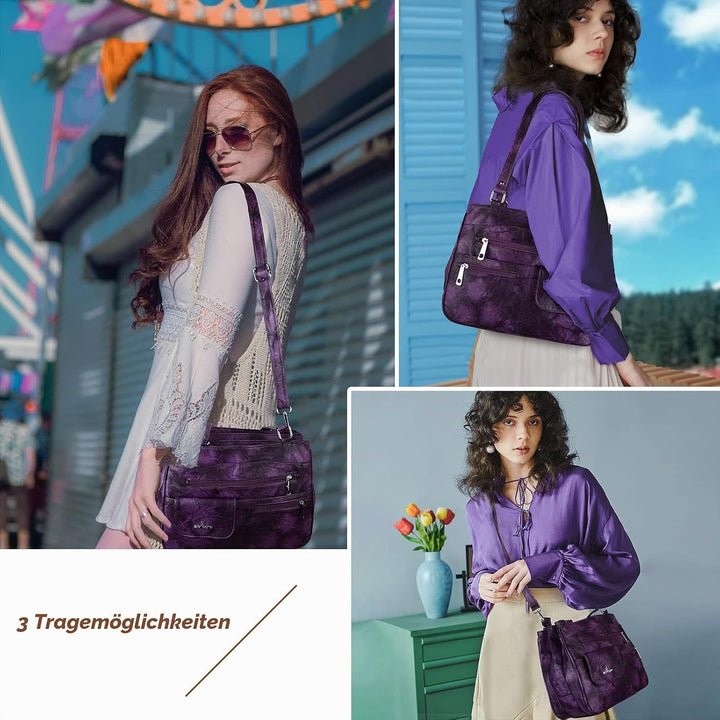 Angel Kiss Tasche Leder Damenhandtasche Schultertasche Handtaschen Wasserdicht Tragetasche Multifunk