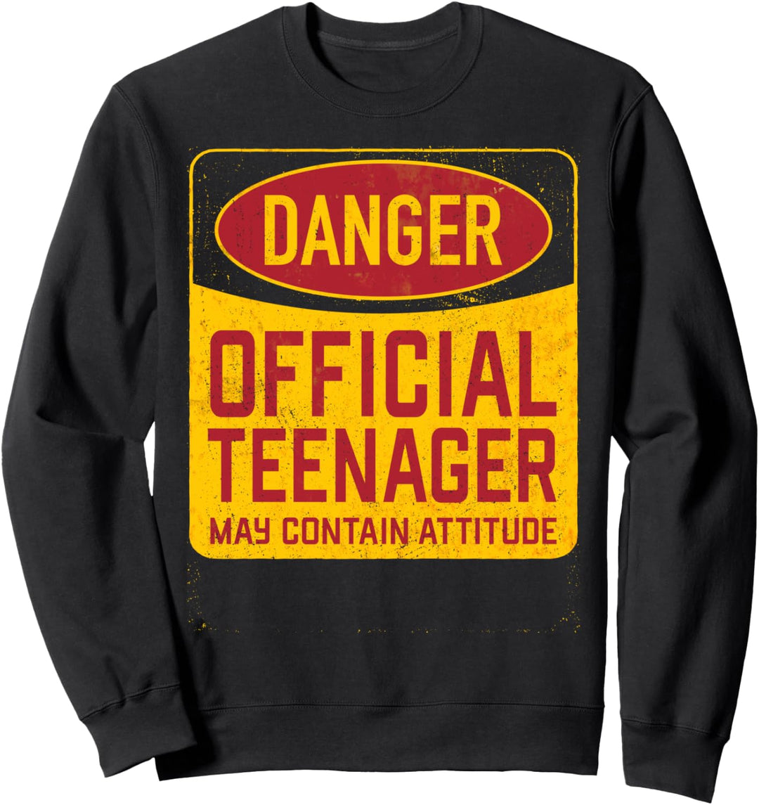 Funny Teenager Birthday Warning Slogan Design Sweatshirt