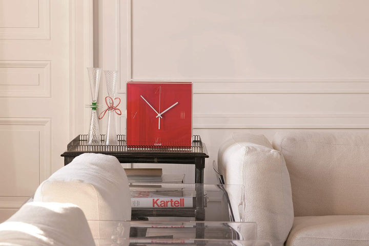 Kartell Tic und Tac Uhr, Plastik, schwarz, 30 x 30 cm, Schwarz