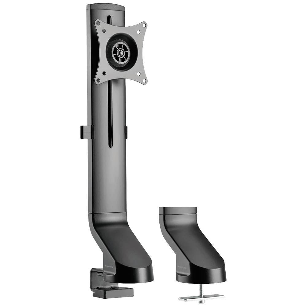 Logilink BP0161 1fach Monitor-Tischhalterung Schwarz Drehbar, Höhenverstellbar, Neigbar, Schwenkbar