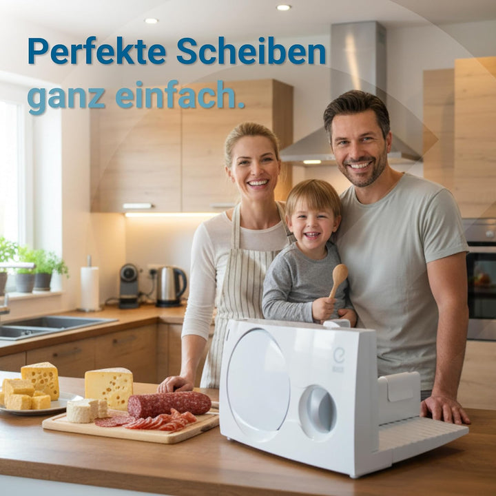 EUREL RS42 Allesschneider | Made in Europa I platzsparend klappbar Elektrischer Schneidemaschine, Br