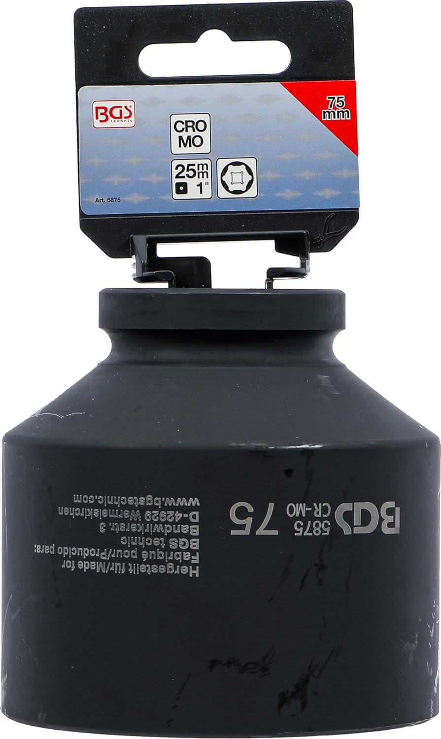 BGS 5875 | Kraft-Steckschlüssel-Einsatz Sechskant | 25 mm (1") | SW 75 mm Schlüsselweite: 75 mm, Sch