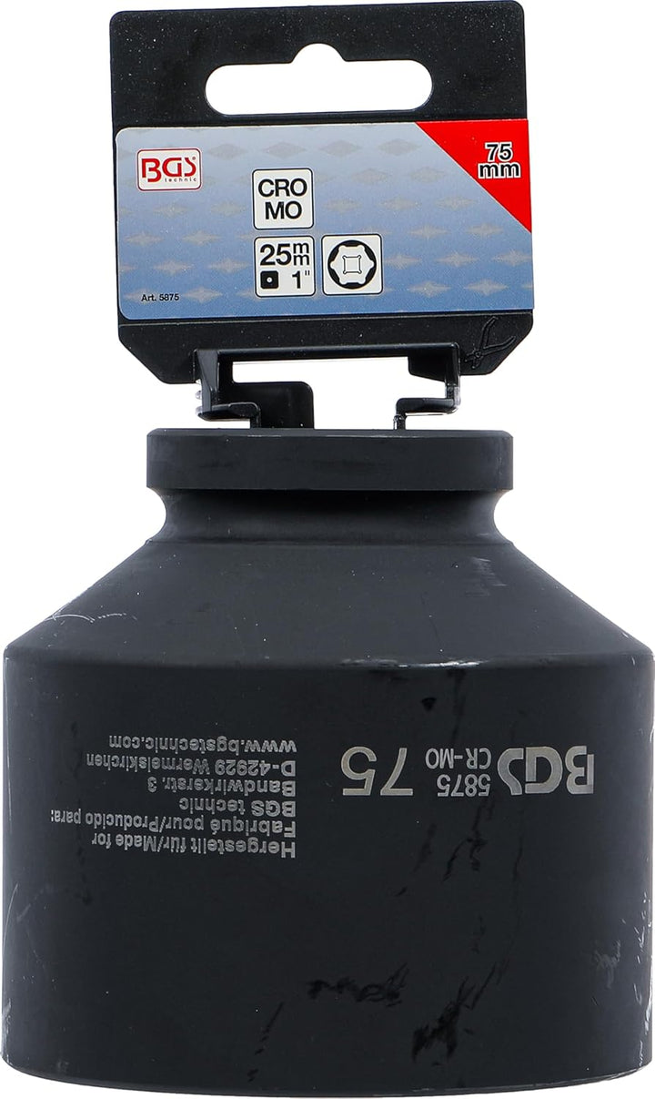 BGS 5875 | Kraft-Steckschlüssel-Einsatz Sechskant | 25 mm (1") | SW 75 mm Schlüsselweite: 75 mm, Sch