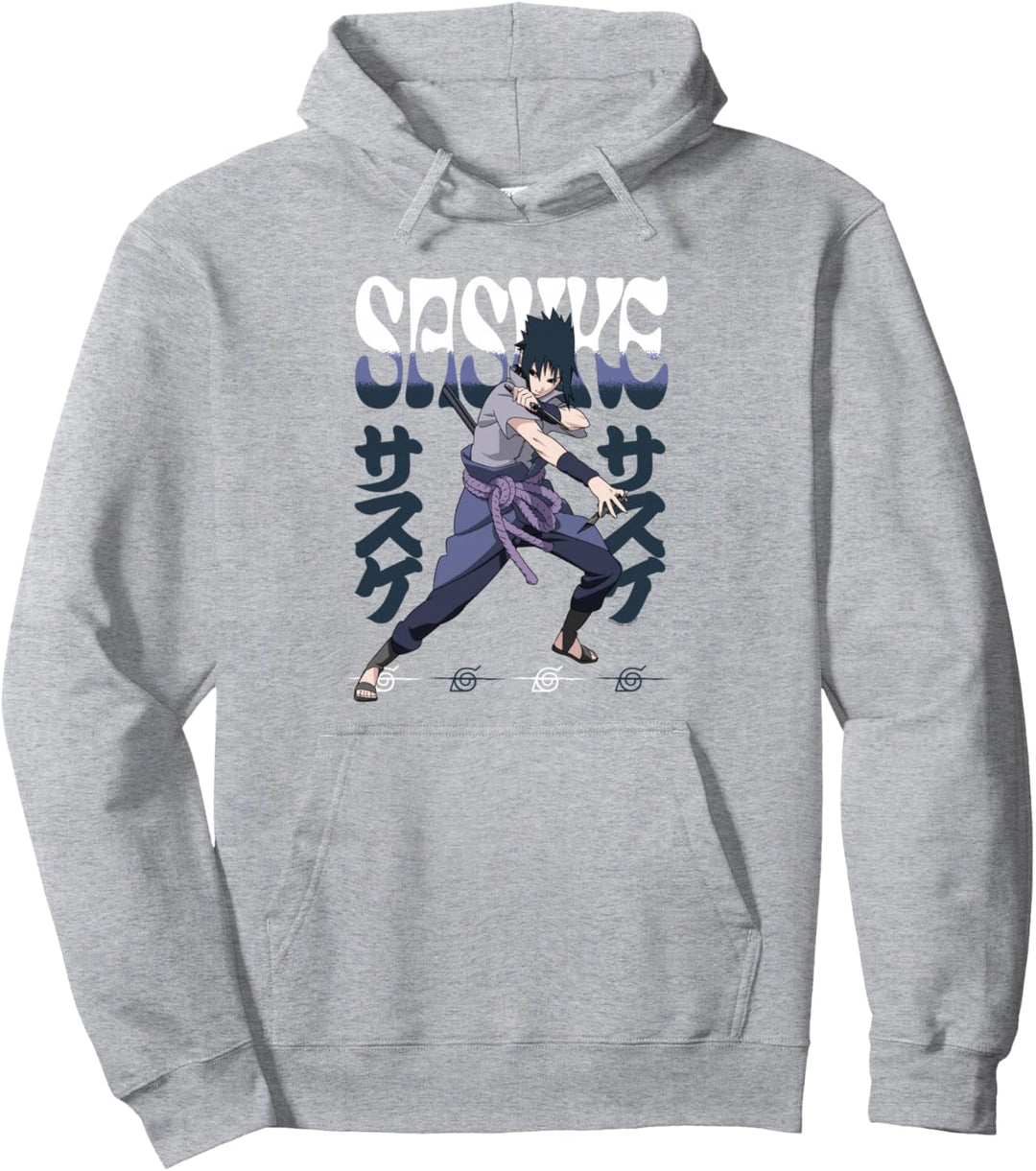 Naruto Shippuden Sasuke Gelehnt Pullover Hoodie