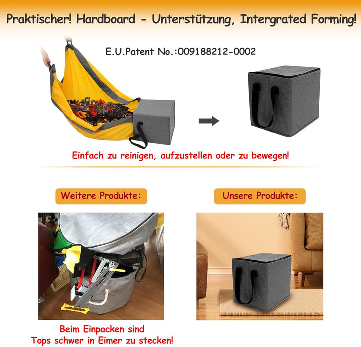 Spielzeug Aufbewahrungsorganizer für Spielmatte Tasche – Duplo Spielzeug Aufbewahrungsbehälter für K