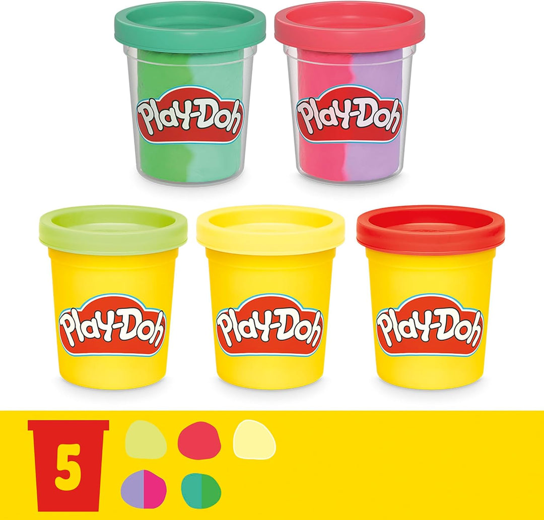 Play-Doh Bunter Blumenspass Spielset – kreatives Bastelset für Mädchen und Jungen ab 3 Jahren für fa