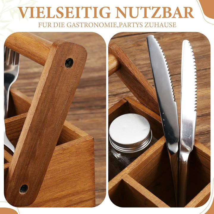 Nagoyuki Grillzubehör Männer Geschenk – Organizer/Tischbutler,Handgefertigte Aufbewahrungsbox aus Ak