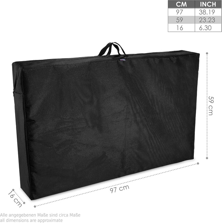 BRUBAKER 2er Pack Premium Schutztasche/Aufbewahrungstasche für Gartenstühle - Robustes Oxford 600D G