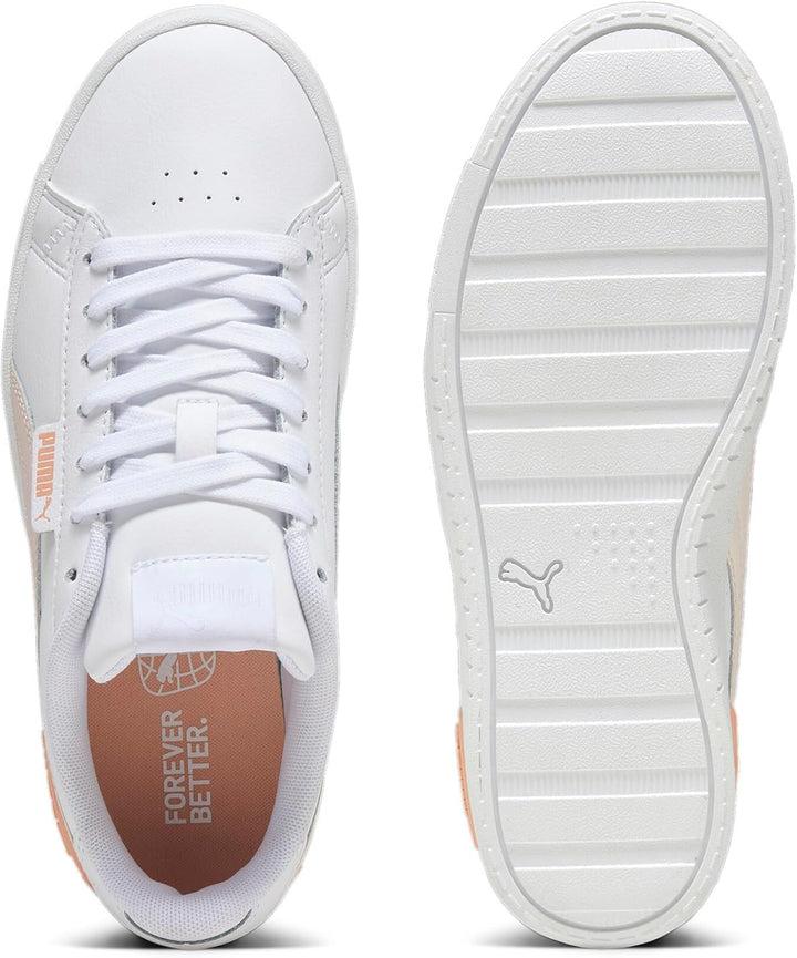 PUMA Mädchen Jada Jr Road Running Shoe, 37 EU Puma White Frosty Pink Poppy Pink