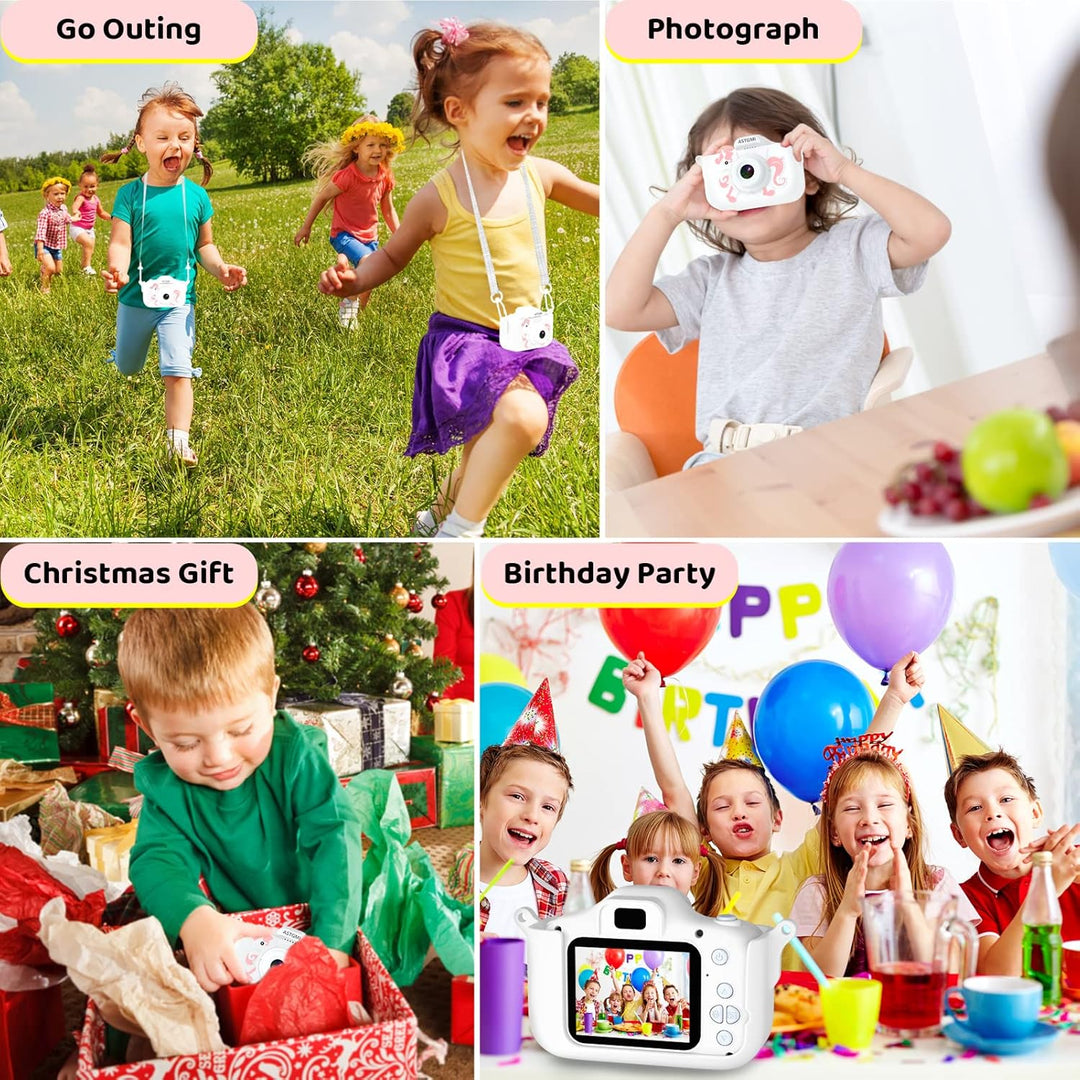 Kinder Kamera, 2.0”Display Digitalkamera,Geschenke für 3 4 5 6 8 7 9 10 11 12Jahre Jungen und mädche
