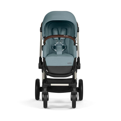 CYBEX Gold Kinderwagen EOS Lux 2-in-1, Reisesystem, Ab Geburt bis 22 kg (ca. 4 Jahre), Sky Blue Lux