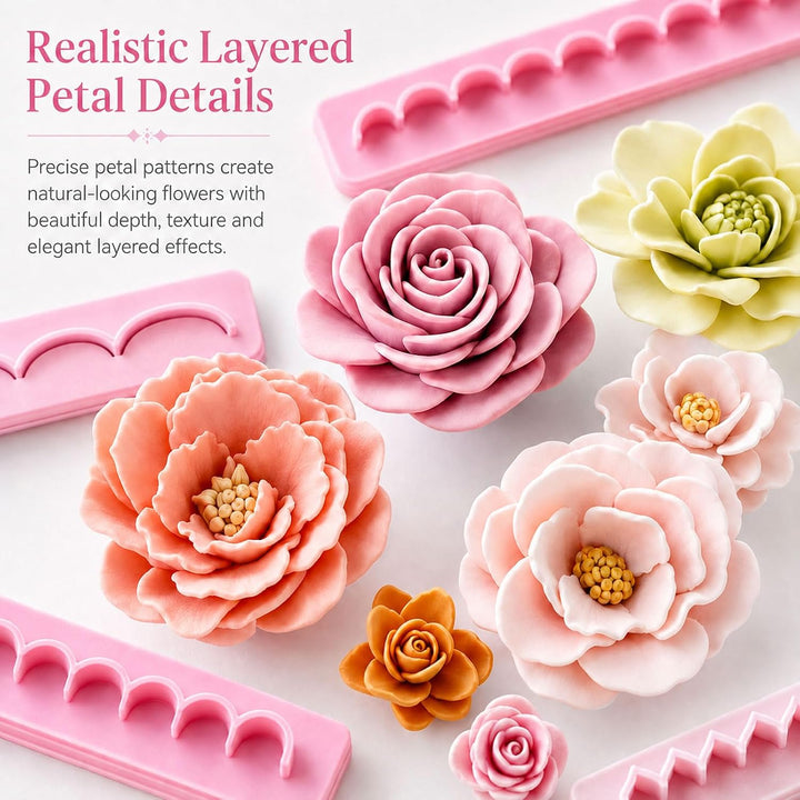 Blumen Modellierwerkzeug Polymer Clay Cutter 6 Designs