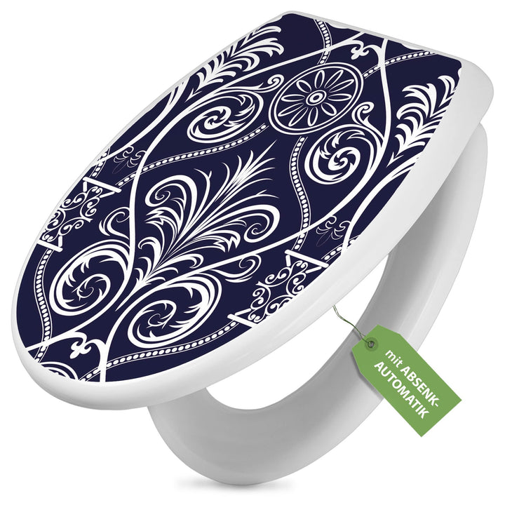 banjado Toilettendeckel mit Absenkautomatik 44,5x37cm - Soft Close Toilettensitz - WC Sitz mit Absen