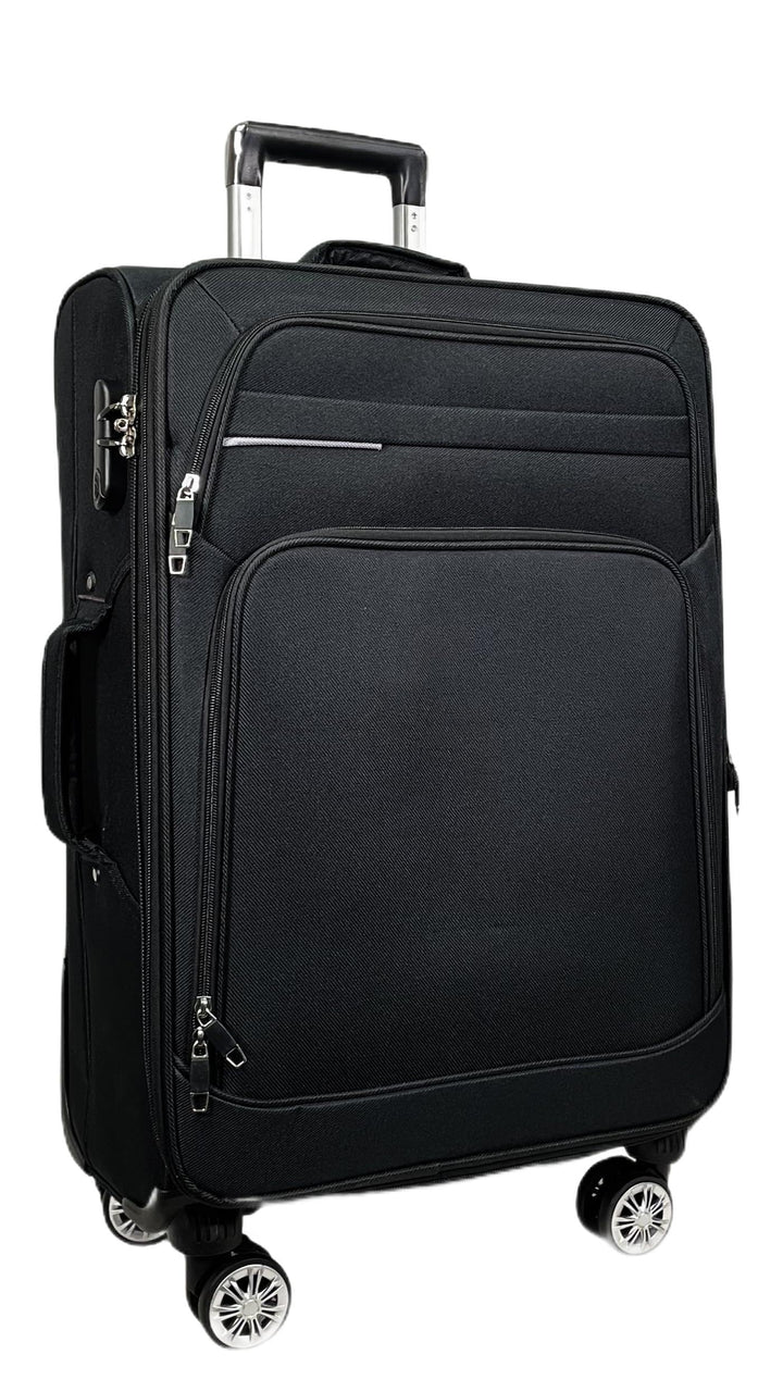 MY TRAVEL BAG Stoff Reisekoffer Trolley Erweiterbar mit Zwillingsrollen (M/L/XL/XXL oder 4er Set) We