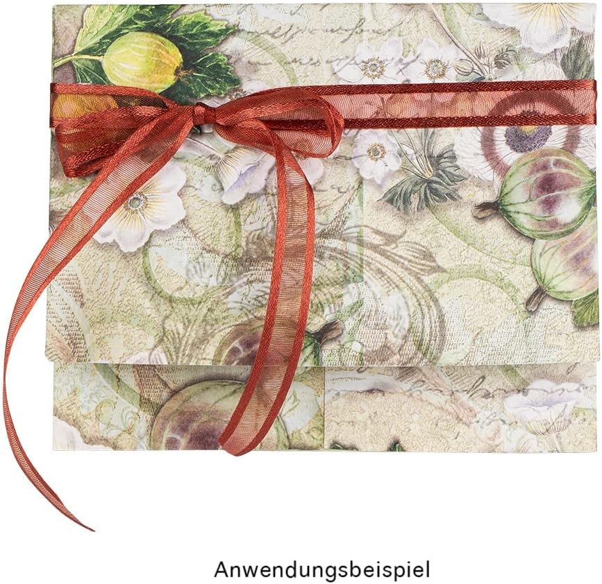 Ideen mit Herz Duo-Design-Papiere | Motiv beidseitig bedruckt | hochwertiges Dekor-Papier | Bastel-K