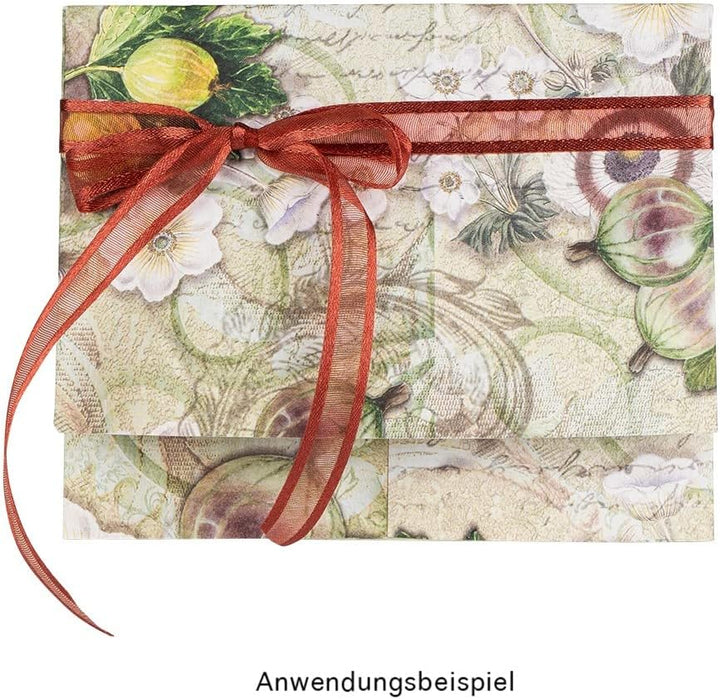Ideen mit Herz Duo-Design-Papiere | Motiv beidseitig bedruckt | hochwertiges Dekor-Papier | Bastel-K