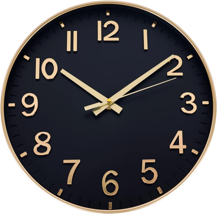 HZDHCLH Funkuhr 30 cm Grosses Ziffernblatt Wanduhr Geräuschlos,Geeignet für Schule, Zuhause, Wanddek