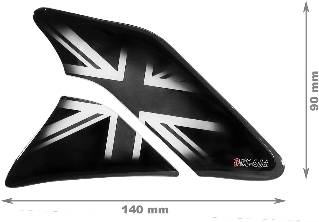 BIKE-label Seitentank Tankpad Union Jack England kompatibel für Triumph 800148