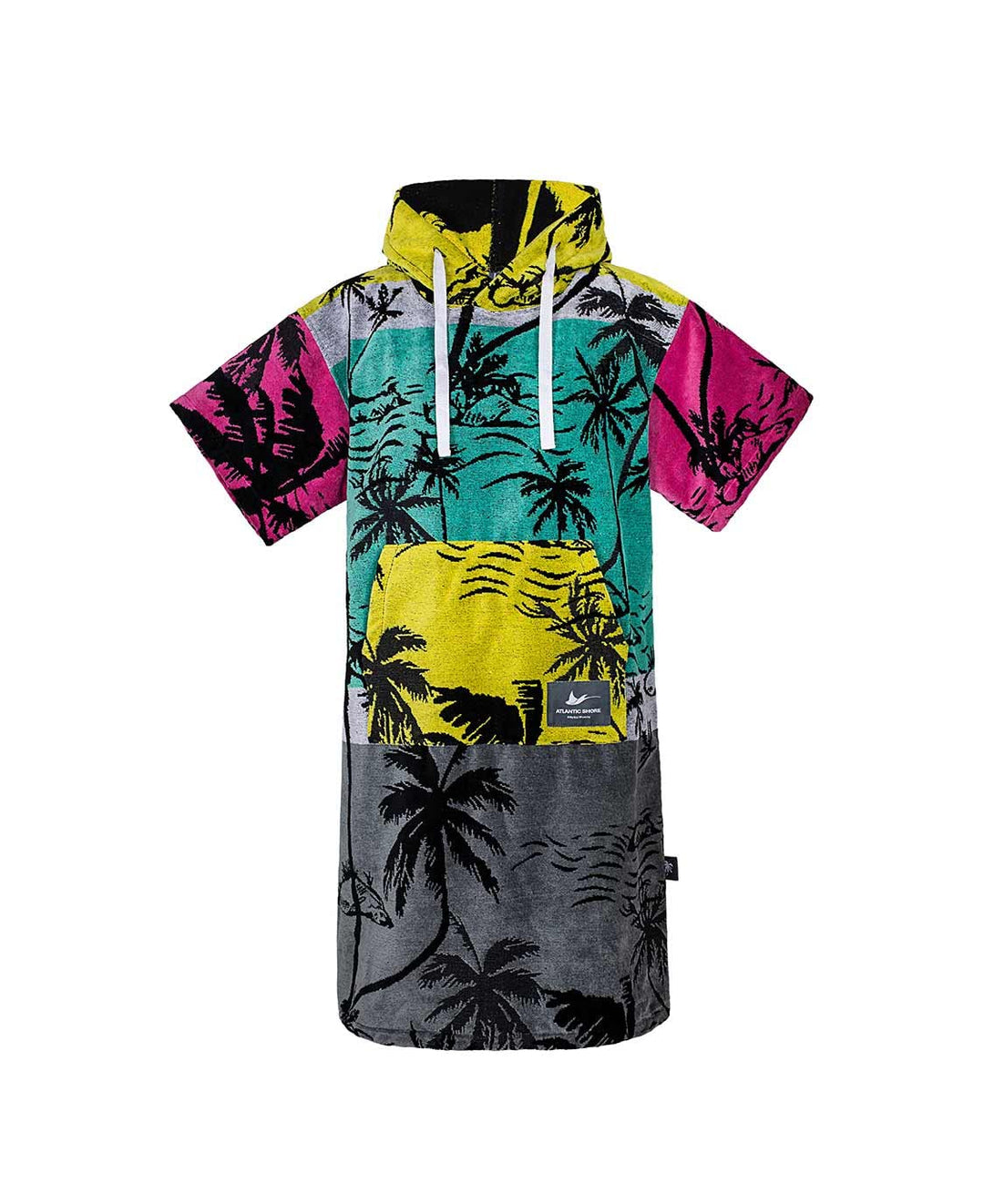 ATLANTIC SHORE | Surf Poncho | Badeponcho mit Kapuze aus 100% Baumwolle | Unisex | Special Editions