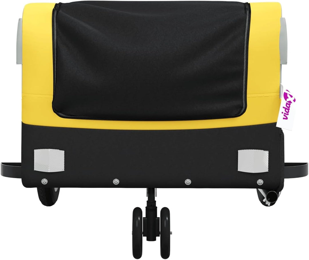Fahrradanhänger 30kg Eisen Orange | Robustes Eisen, 30kg Zuladung, stabil Gelb, Gelb