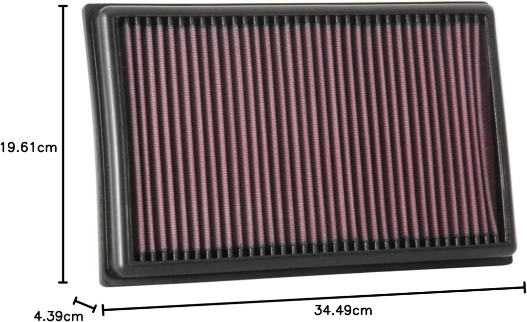 K&N 33-3111 Motorluftfilter: Hochleistung, Prämie, Abwaschbar, Ersatzfilter,Erhöhte Leistung, 2017-2
