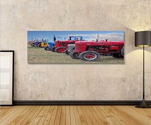 islandburner Bild Bilder auf Leinwand Traktoren Panorama XXL Poster Leinwandbild Wandbild Art up You