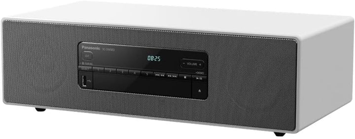 Panasonic SC-DM502 Premium Stereoanlage mit DAB+ und Bluetooth-Verbindung, weiss, weiss