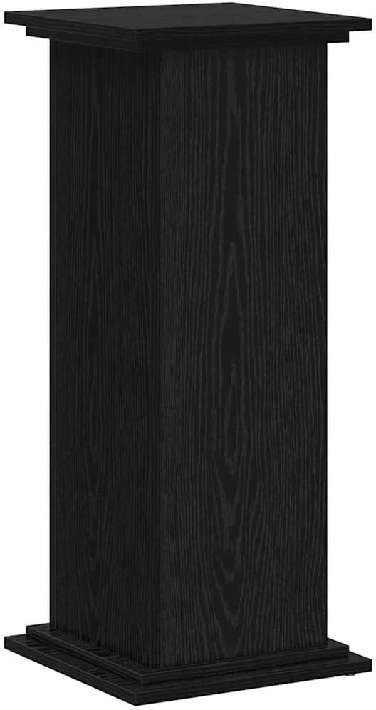 vidaXL Pflanzenständer Schwarz Eichen-Optik 33 x 33 x 80 cm, Schwarz Eichen-Optik 33 x 33 x 80 cm