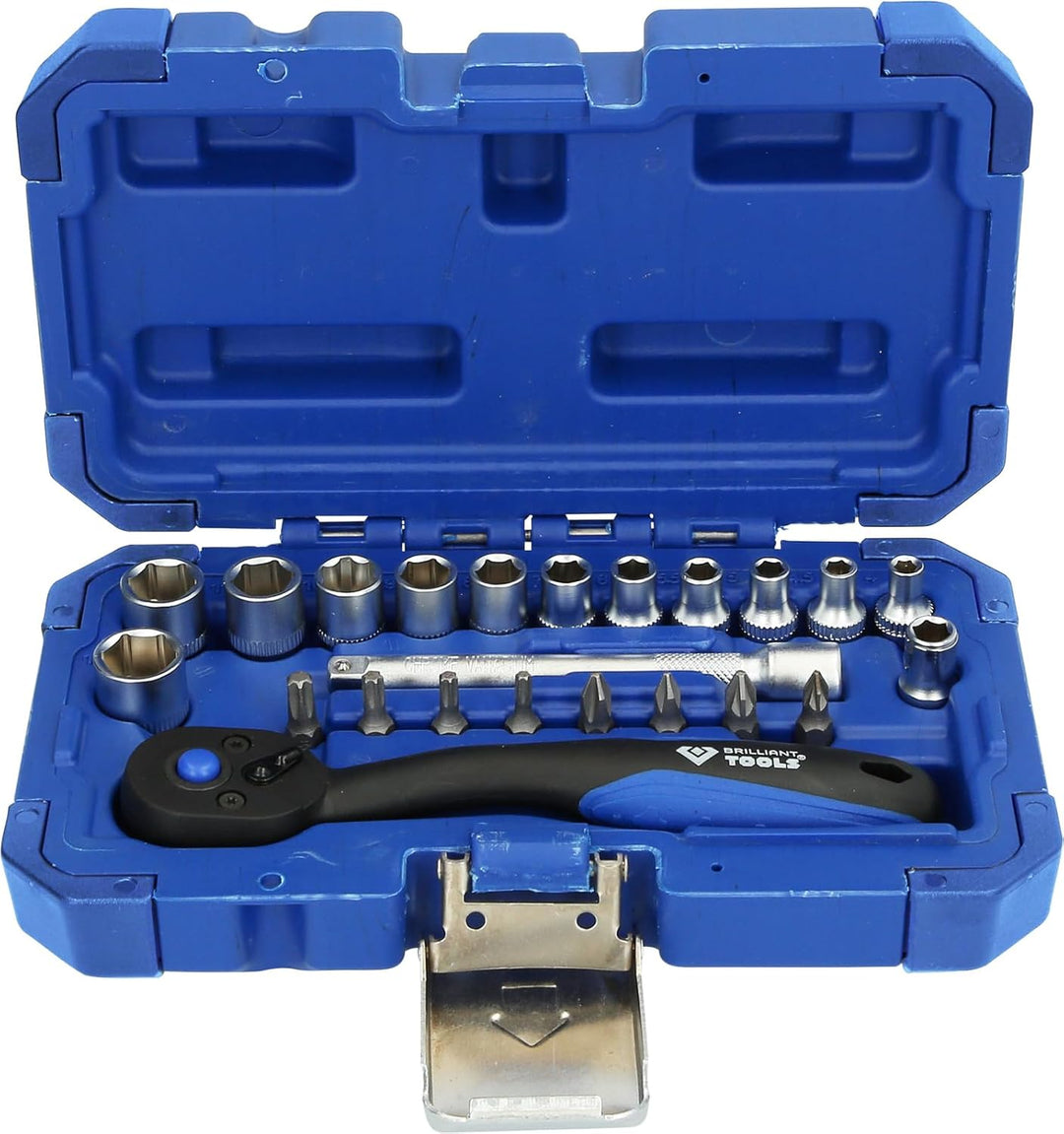 BRILLIANT TOOLS BT020023 1/4" Steckschlüssel-Satz, 23-tlg [Powered by KS TOOLS] 23-tlg., 23-tlg.