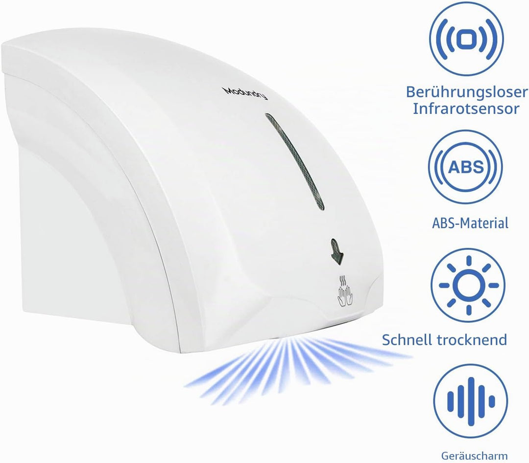 Modundry Händetrockner automatischer Infrarotsensor handtrockner leise Gewerbe und