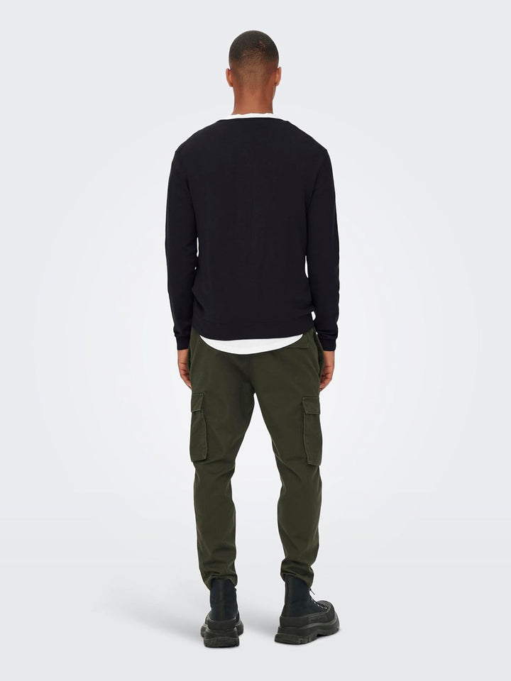 ONLY & SONS Male Strickpullover ONSWYLER Pullover XS Black/, XS Black/