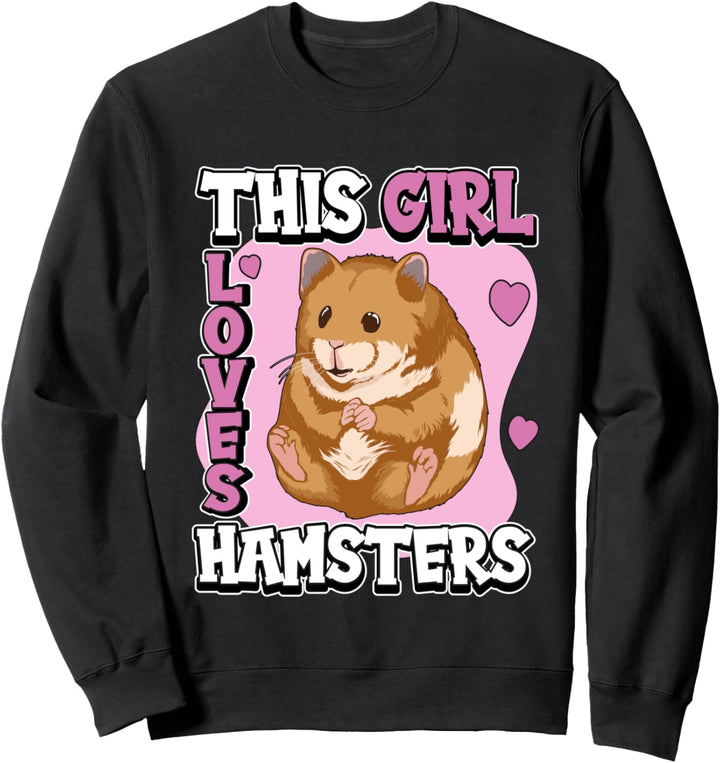 Mädchen This Girl Loves Hamsters Hamster Sweatshirt