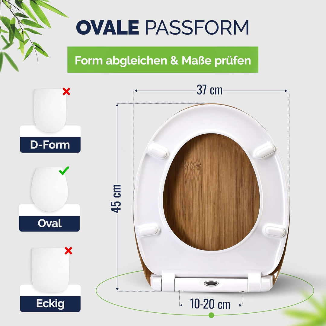 Casaria® WC Sitz Duroplast Absenkautomatik Schnellbefestigung Bad Toilettendeckel Klobrille antibakt