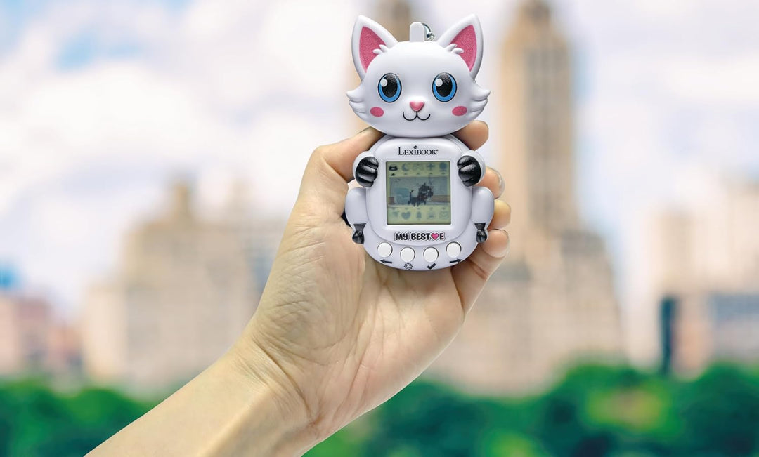 Lexibook, Konsole My Best-E® Chat mit LCD-Bildschirm und Schlüsselanhänger, JLMBCAT, Cat