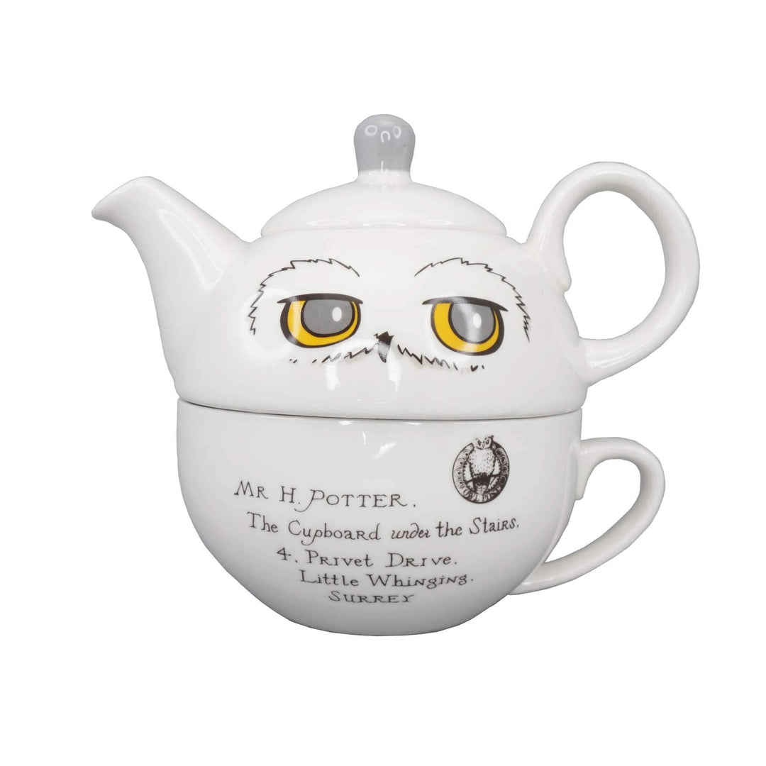 Harry Potter Half Moon Bay Hedwig Teeservice – Tea for One – Hedwig Owl Cup – Teekanne für eine Pers