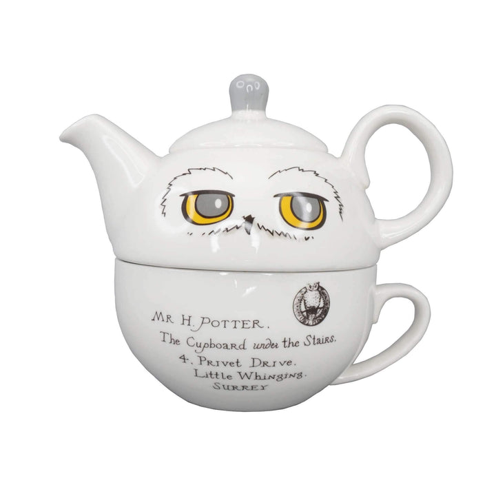 Harry Potter Half Moon Bay Hedwig Teeservice – Tea for One – Hedwig Owl Cup – Teekanne für eine Pers