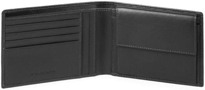 Piquadro Urban Börse mit Münzfach 13 cm Black