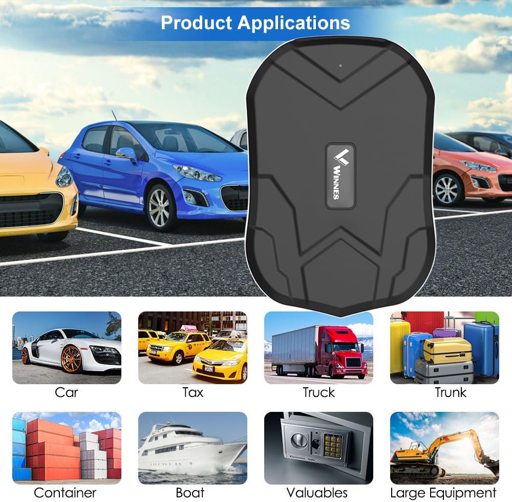 Winnes 4G GPS Tracker Auto Ohne ABO 20000mAh,240 Tage Standby, TK905C GPS Tracker Echtzeit-Ortung mi