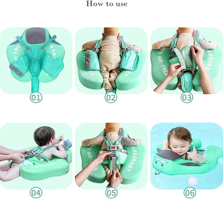 Babys-Schwimmbecken | Nicht Aufblasbarer Babys-Schwimmkörper Mit Abnehmbares Überdachung UPF 50+ | K