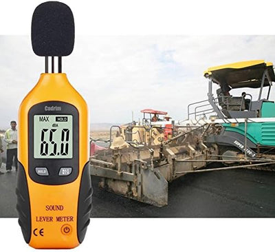 Cadrim Digital Schallpegelmessgerät, Tragbare Schallpegelmesser 30dB bis130dB Dezibel Messgerät mit