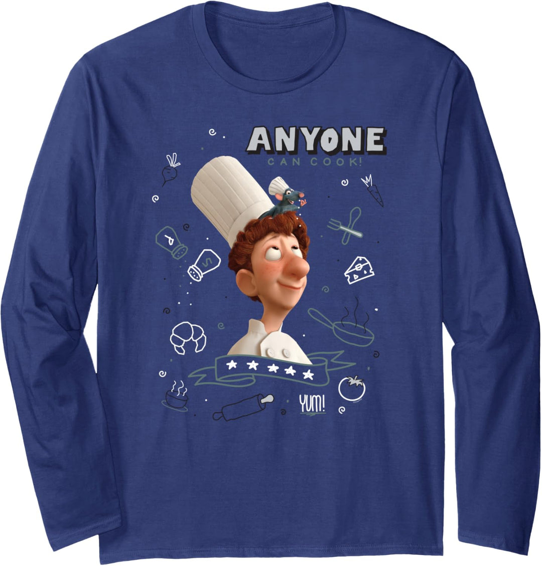 Disney PIXAR Ratatouille Remy & Linguini Anyone Can Cook Langarmshirt