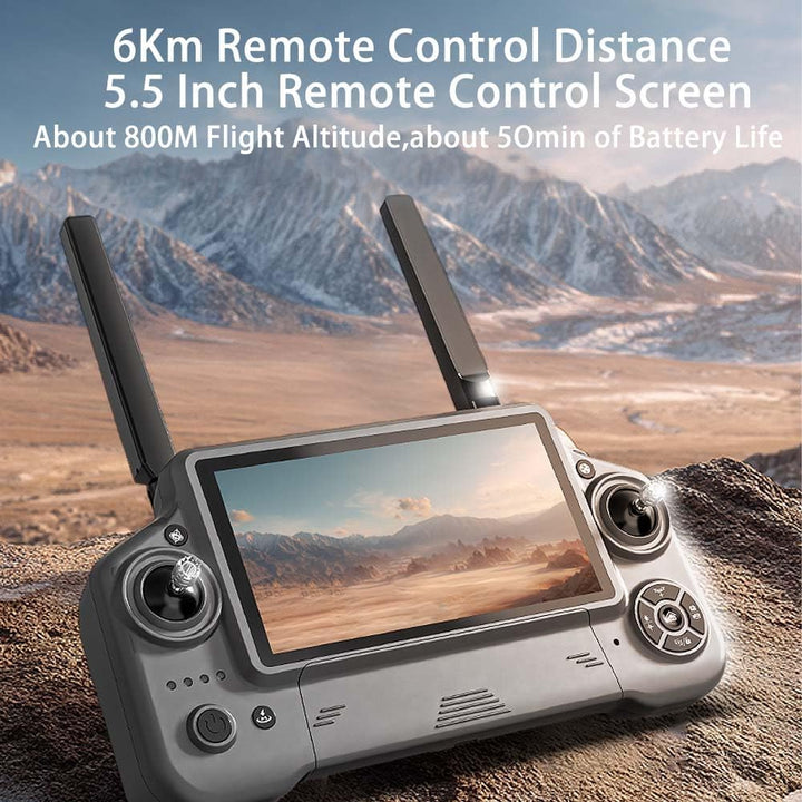X-Verse KF100MAX Drohne mit Kameras 4K HD EIS, Bildschirmfernsteuerung, RC 6km, 3 Achsen Gimbal, 360