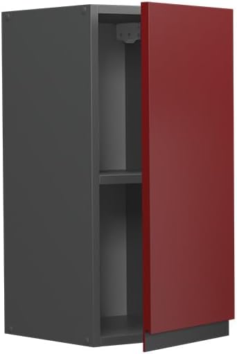 Vicco Hängeschrank R-Line, Rot/Anthrazit, 30 cm J-Shape Rot Hängeschrank 30 cm, Rot Hängeschrank 30