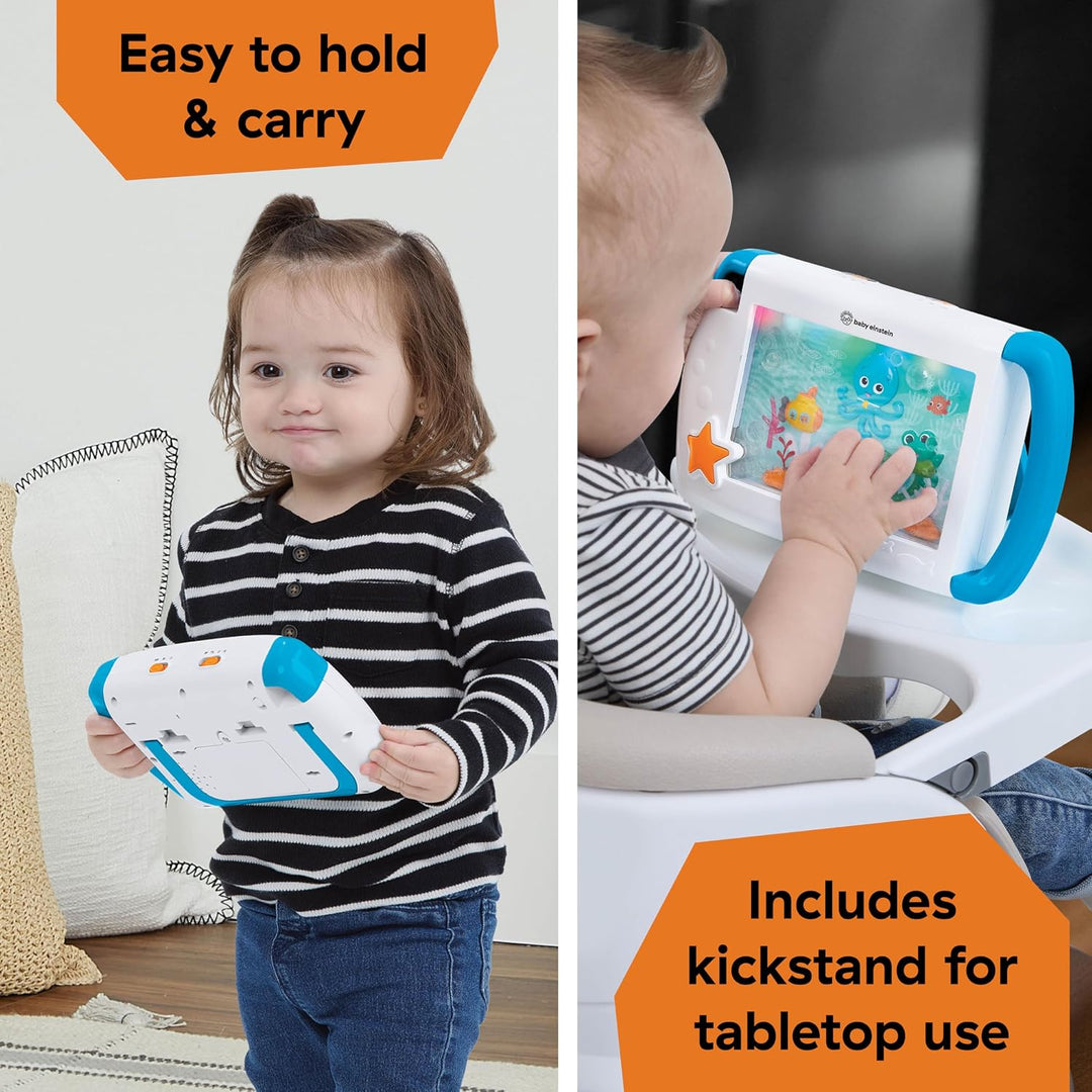 Baby Einstein On-the-Go Sea Dreams Soother, tragbares Baby-Tablet-Spielzeug mit Musik und Lichtern,